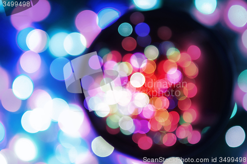 Image of christmas color lights background