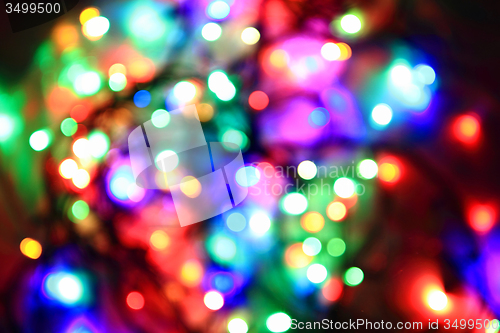 Image of christmas color lights background