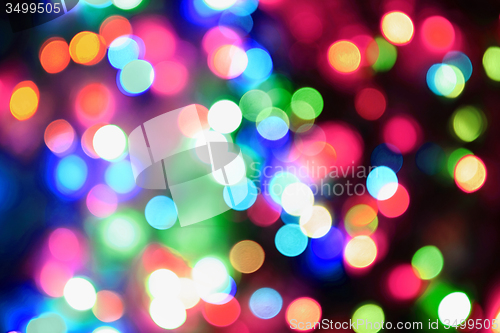 Image of christmas color lights background
