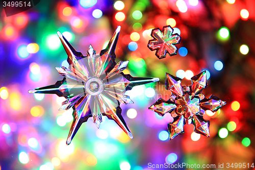 Image of snow stars as nice christmas background