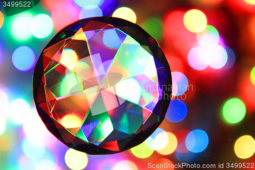 Image of christmas color lights background