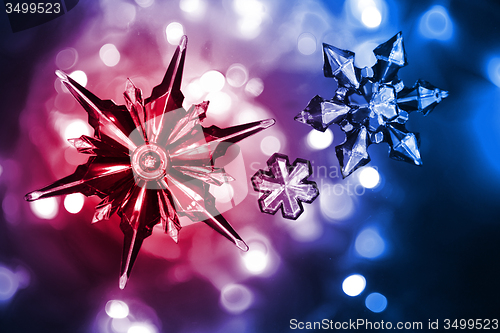Image of snow stars as nice christmas background