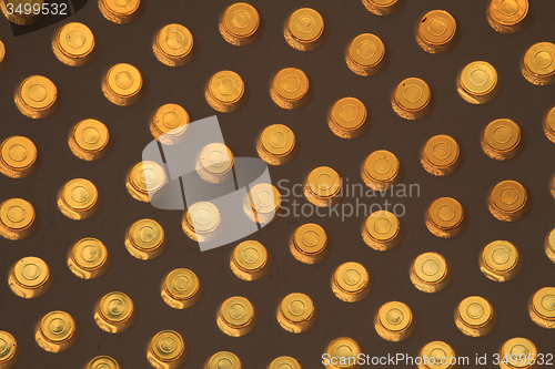 Image of yellow glass circle abstract background
