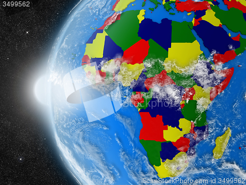 Image of African continent from space