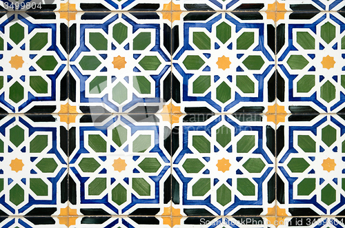 Image of Traditional Portuguese glazed tiles