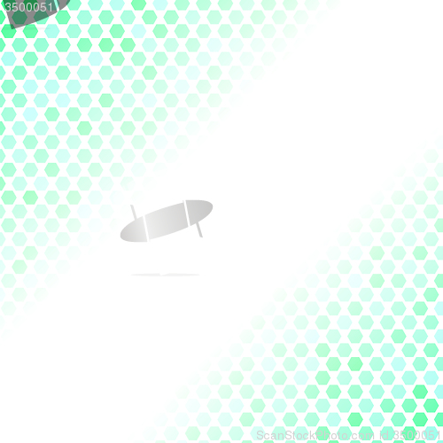 Image of Abstract Green Mosaic Pattern