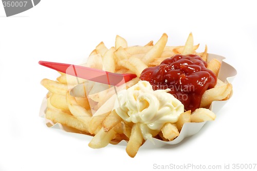 Image of French Fries Red and White