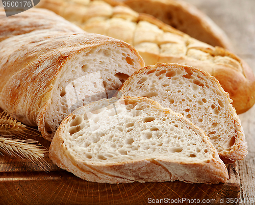 Image of Ciabatta bread sliced