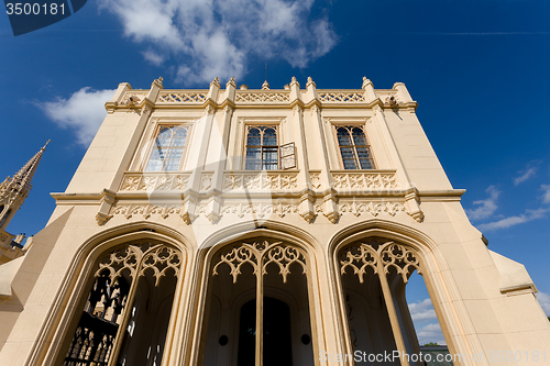 Image of Lednice Castle in South Moravia in the Czech Republic