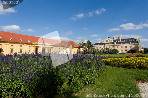 Image of Lednice Castle in South Moravia in the Czech Republic