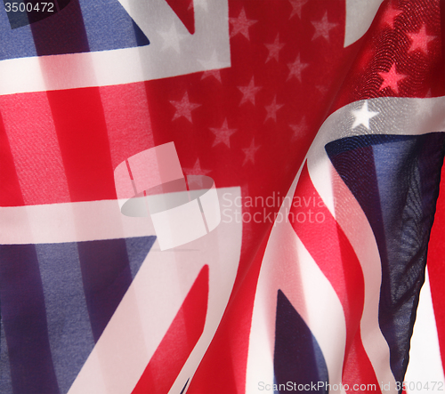 Image of UK and U.S. flags transparent