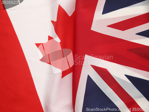 Image of Canada and Great Britain flags