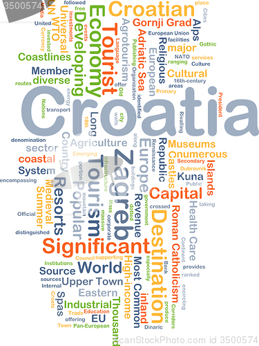 Image of Croatia background concept
