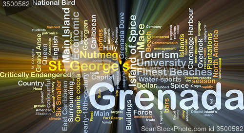 Image of Grenada background concept glowing