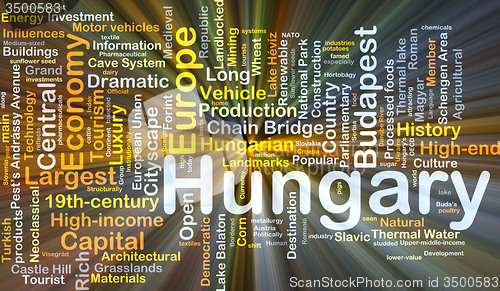 Image of Hungary background concept glowing