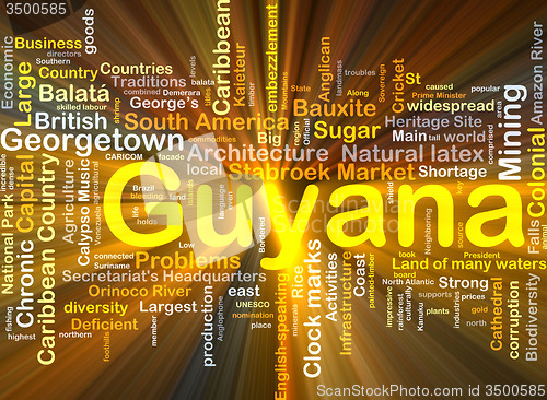 Image of Guyana background concept glowing