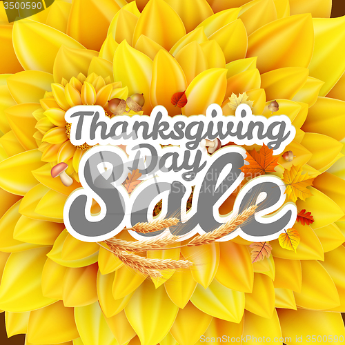 Image of Thanksgiving Day sale. EPS 10