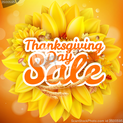 Image of Thanksgiving Day sale. EPS 10