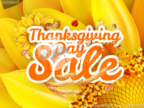 Image of Thanksgiving Day sale. EPS 10