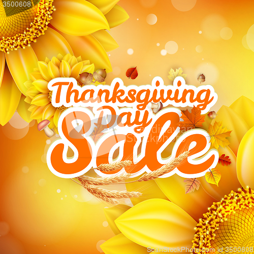 Image of Thanksgiving Day sale. EPS 10