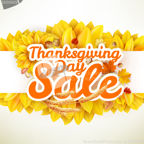 Image of Thanksgiving Day sale. EPS 10