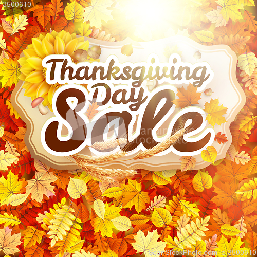 Image of Thanksgiving Day sale. EPS 10