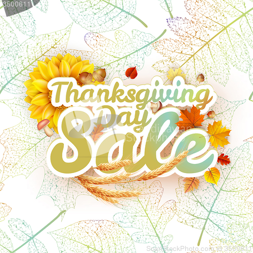 Image of Thanksgiving Day sale. EPS 10