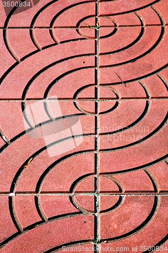 Image of thailand abstract cross ceramics in the temple kho phangan   