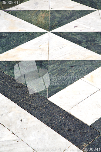 Image of busto arsizio  street lombardy   abstract   pavement curch  