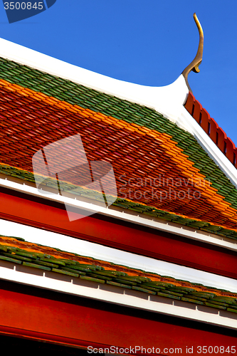 Image of   in the temple  bangkok  asia 