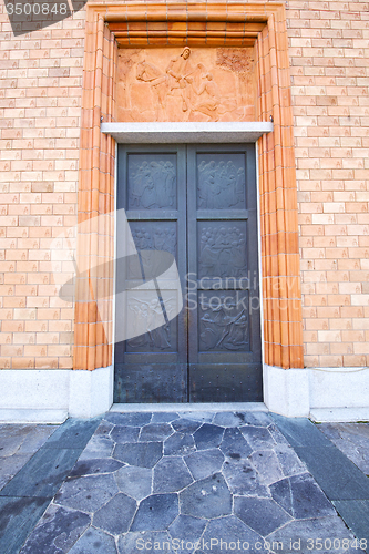 Image of vergiate italy   church  varese  the old door  