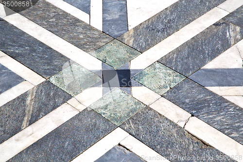 Image of busto arsizio y pavement of a curch and marble