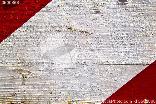 Image of   arsizio abstract wood italy  lombardy   and white red stripe