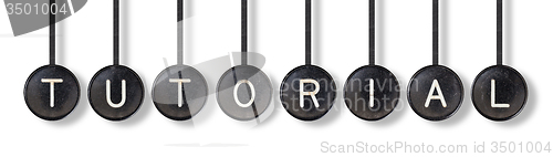 Image of Typewriter buttons, isolated - Tutorial