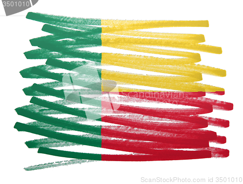 Image of Flag illustration - Benin