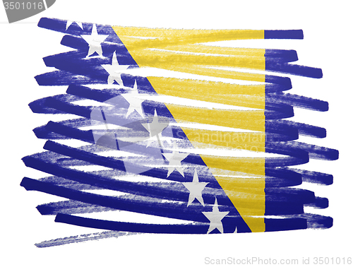 Image of Flag illustration - Bosnia Herzegovina