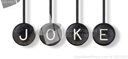 Image of Typewriter buttons, isolated - Joke