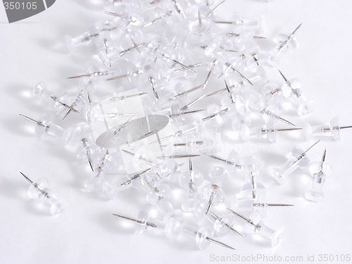 Image of Clear Pushpins