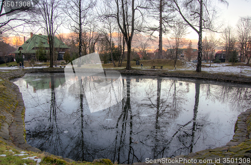 Image of Sunset with reflections