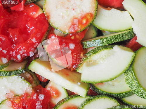 Image of Zucchini with tomato
