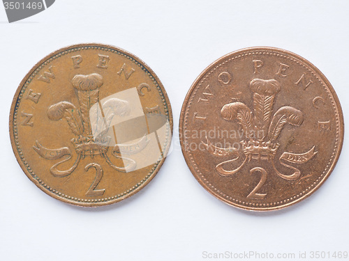 Image of UK 2 pence coin