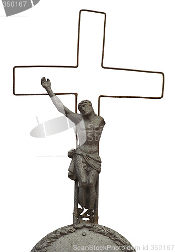 Image of Memento, old figure Christ on the cross