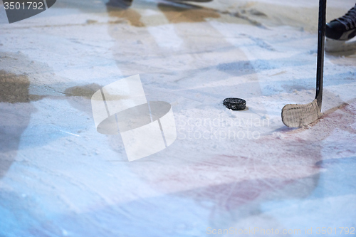 Image of ice hockey player in action