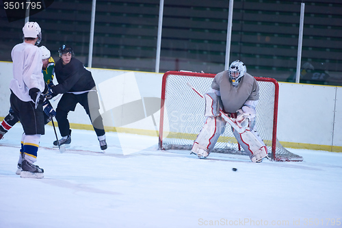 Image of ice hockey goalkeeper