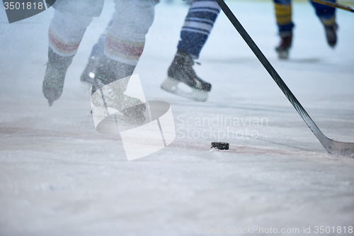 Image of ice hockey player in action