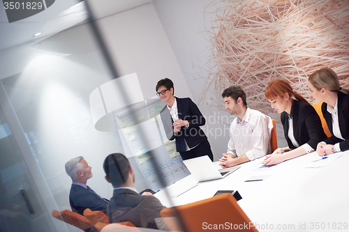 Image of business people group on meeting