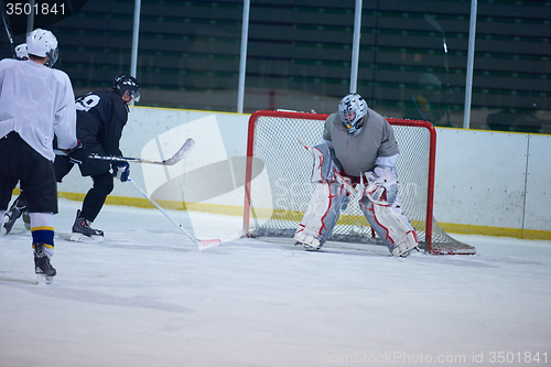 Image of ice hockey goalkeeper