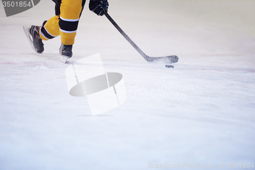 Image of ice hockey player in action
