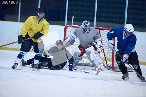 Image of ice hockey goalkeeper