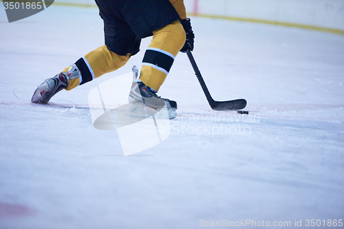 Image of ice hockey player in action